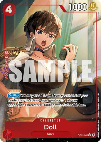 Image for Doll (Alternate Art) (OP11-008) (A Fist of Divine Speed) - One Piece Card Game