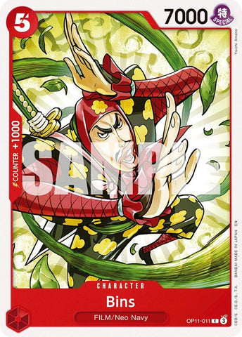 Image for Bins (OP11-011) (A Fist of Divine Speed) - One Piece Card Game