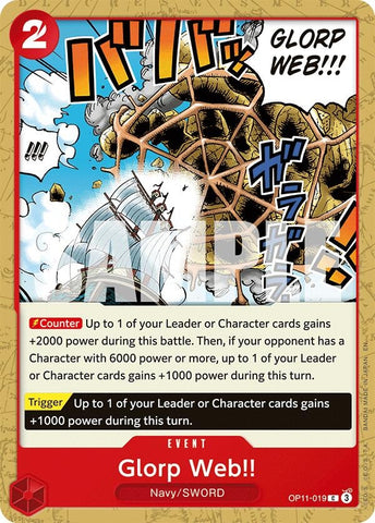 Image for Glorp Web!! (OP11-019) (A Fist of Divine Speed) - One Piece Card Game