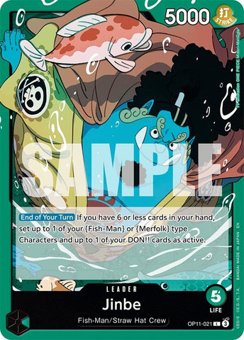 Image for Jinbe (021) (OP11-021) (A Fist of Divine Speed) - One Piece Card Game