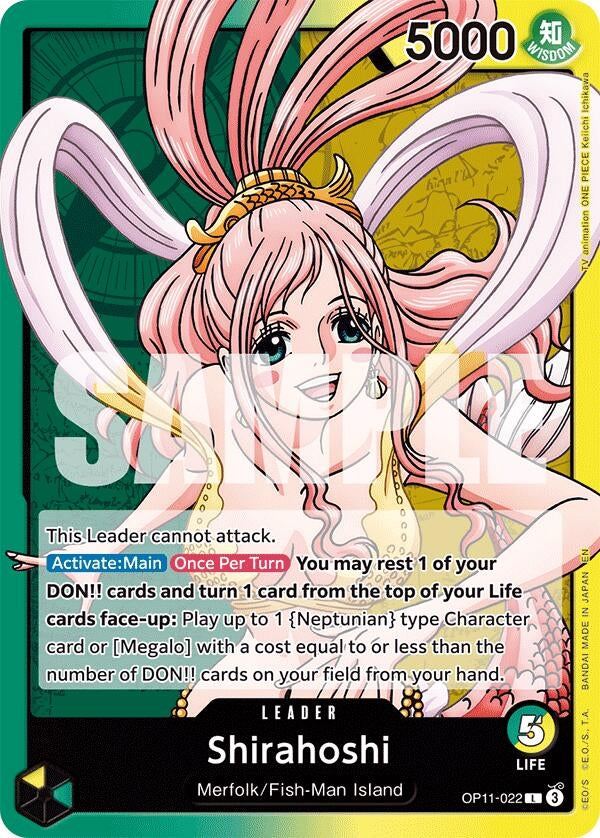 Image for Shirahoshi (022) (OP11-022) (A Fist of Divine Speed) - One Piece Card Game