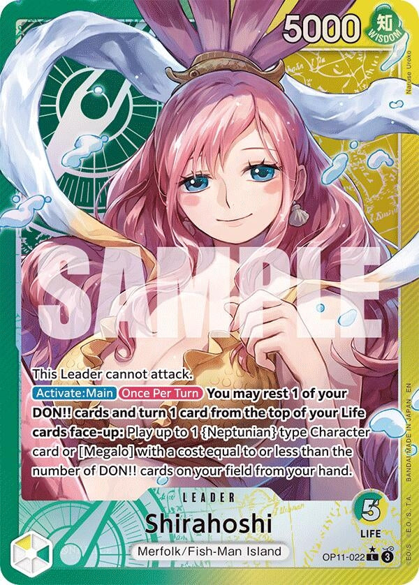 Image for Shirahoshi (022) (Alternate Art) (OP11-022) (A Fist of Divine Speed) - One Piece Card Game