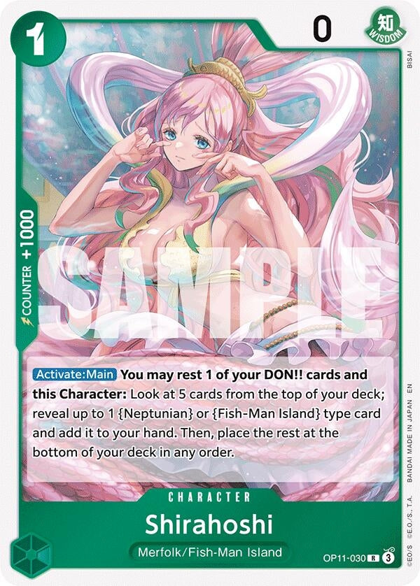 Image for Shirahoshi (030) (OP11-030) (A Fist of Divine Speed) - One Piece Card Game