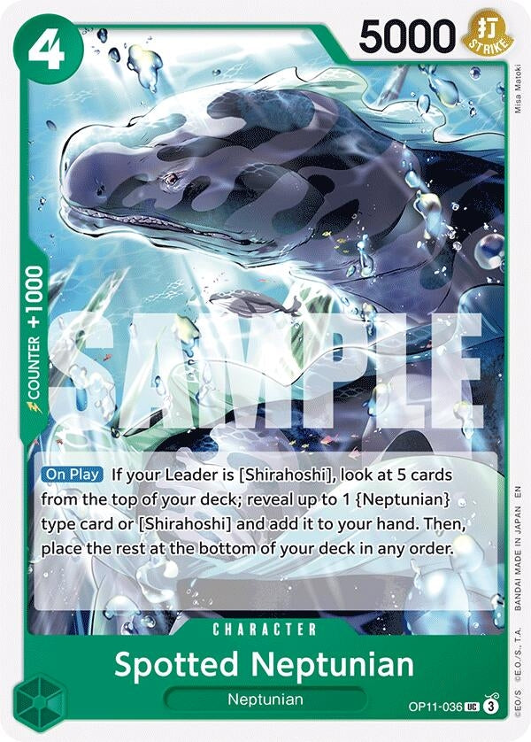Image for Spotted Neptunian (OP11-036) (A Fist of Divine Speed) - One Piece Card Game