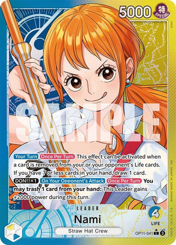 Image for Nami (041) (Alternate Art) (OP11-041) (A Fist of Divine Speed) - One Piece Card Game