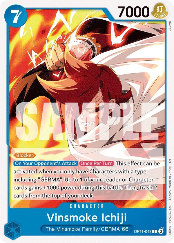 Image for Vinsmoke Ichiji (OP11-043) (A Fist of Divine Speed) - One Piece Card Game