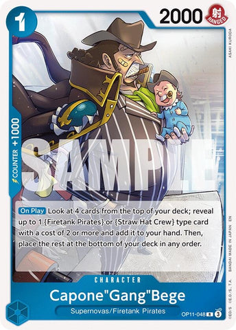 Image for Capone"Gang"Bege (048) (OP11-048) (A Fist of Divine Speed) - One Piece Card Game