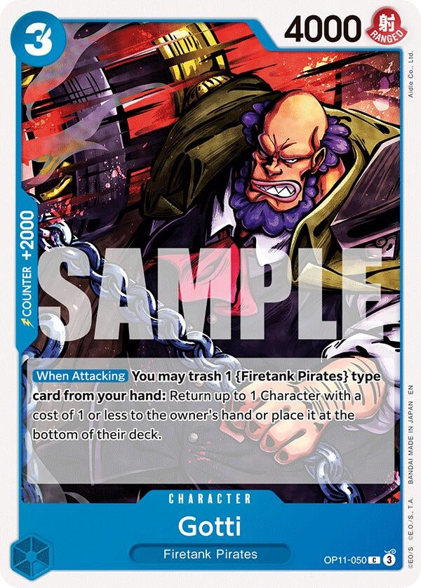 Image for Gotti (OP11-050) (A Fist of Divine Speed) - One Piece Card Game