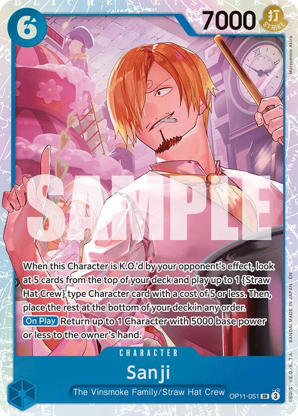 Image for Sanji (OP11-051) (A Fist of Divine Speed) - One Piece Card Game