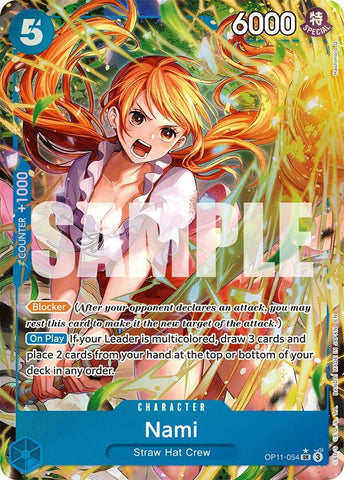 Image for Nami (054) (Alternate Art) (OP11-054) (A Fist of Divine Speed) - One Piece Card Game