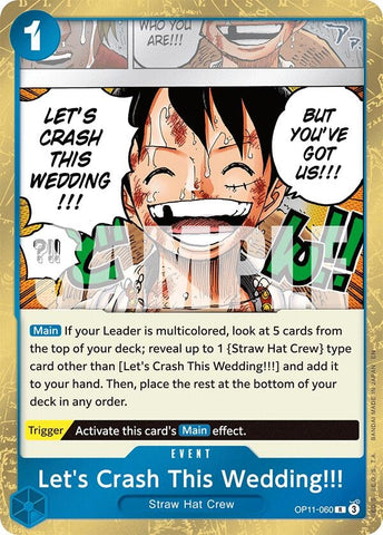 Image for Let's Crash This Wedding!!! (OP11-060) (A Fist of Divine Speed) - One Piece Card Game