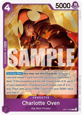 Image for Charlotte Oven (OP11-066) (A Fist of Divine Speed) - One Piece Card Game