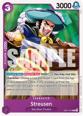 Image for Streusen (OP11-074) (A Fist of Divine Speed) - One Piece Card Game