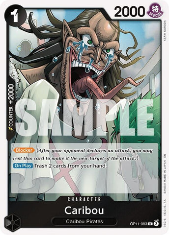 Image for Caribou (OP11-083) (A Fist of Divine Speed) - One Piece Card Game
