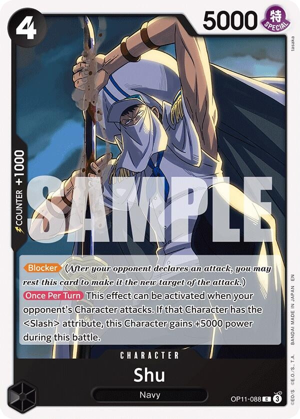 Image for Shu (OP11-088) (A Fist of Divine Speed) - One Piece Card Game