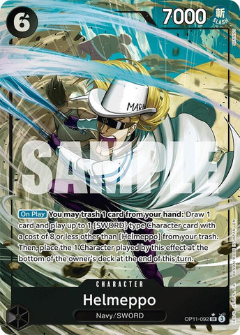 Image for Helmeppo (Alternate Art) (OP11-092) (A Fist of Divine Speed) - One Piece Card Game
