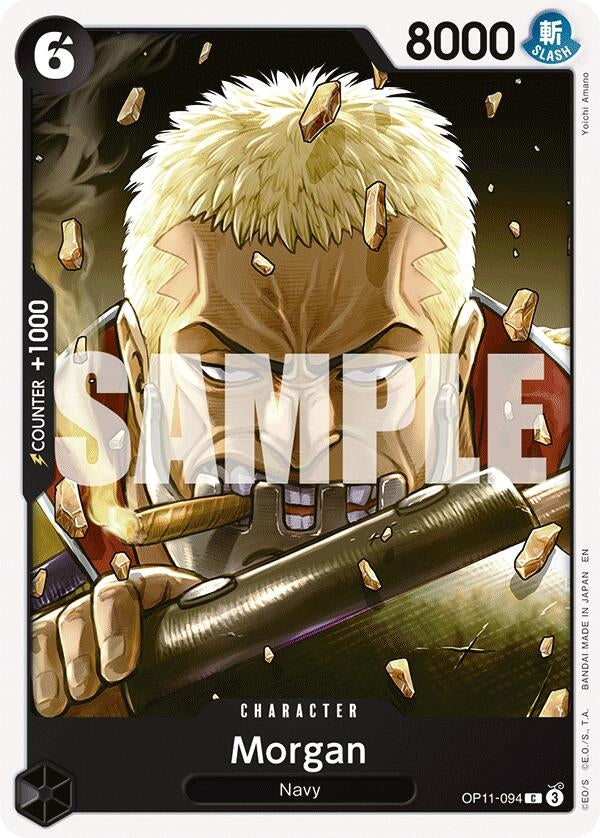 Image for Morgan (OP11-094) (A Fist of Divine Speed) - One Piece Card Game