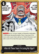 Image for After All These Years I'm Losing My Edge!!! (OP11-097) (A Fist of Divine Speed) - One Piece Card Game