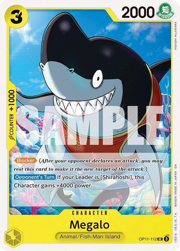 Image for Megalo (OP11-112) (A Fist of Divine Speed) - One Piece Card Game