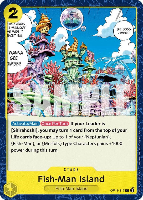 Image for Fish-Man Island (OP11-117) (A Fist of Divine Speed) - One Piece Card Game