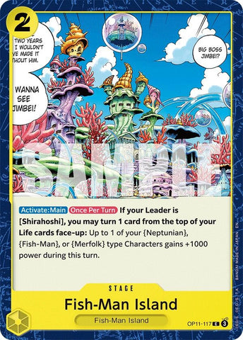 Image for Fish-Man Island (OP11-117) (A Fist of Divine Speed) - One Piece Card Game
