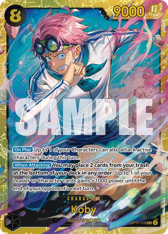 Image for Koby (119) (OP11-119) (A Fist of Divine Speed) - One Piece Card Game