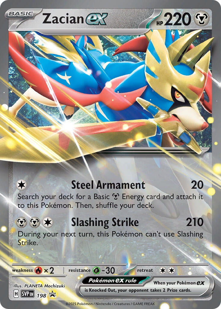 Image for Zacian ex - 198 (198) (SV: Scarlet & Violet Promo Cards) - Pokemon