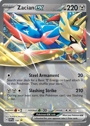 Image for Zacian ex - 198 (198) (SV: Scarlet & Violet Promo Cards) - Pokemon