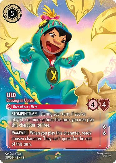 Image for Lilo - Causing an Uproar (Enchanted) (217/204) - Disney Lorcana
