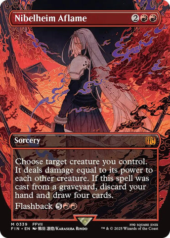 Image for Nibelheim Aflame (Borderless) (339) (FINAL FANTASY) - Magic: The Gathering