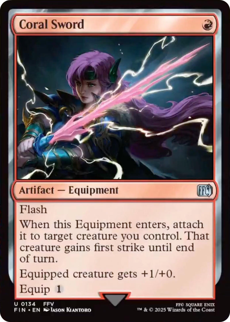 Image for Coral Sword (134) (FINAL FANTASY) - Magic: The Gathering