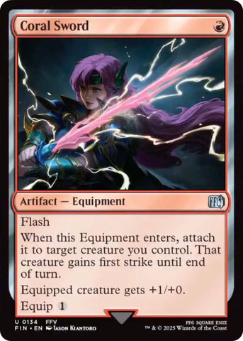 Image for Coral Sword (134) (FINAL FANTASY) - Magic: The Gathering