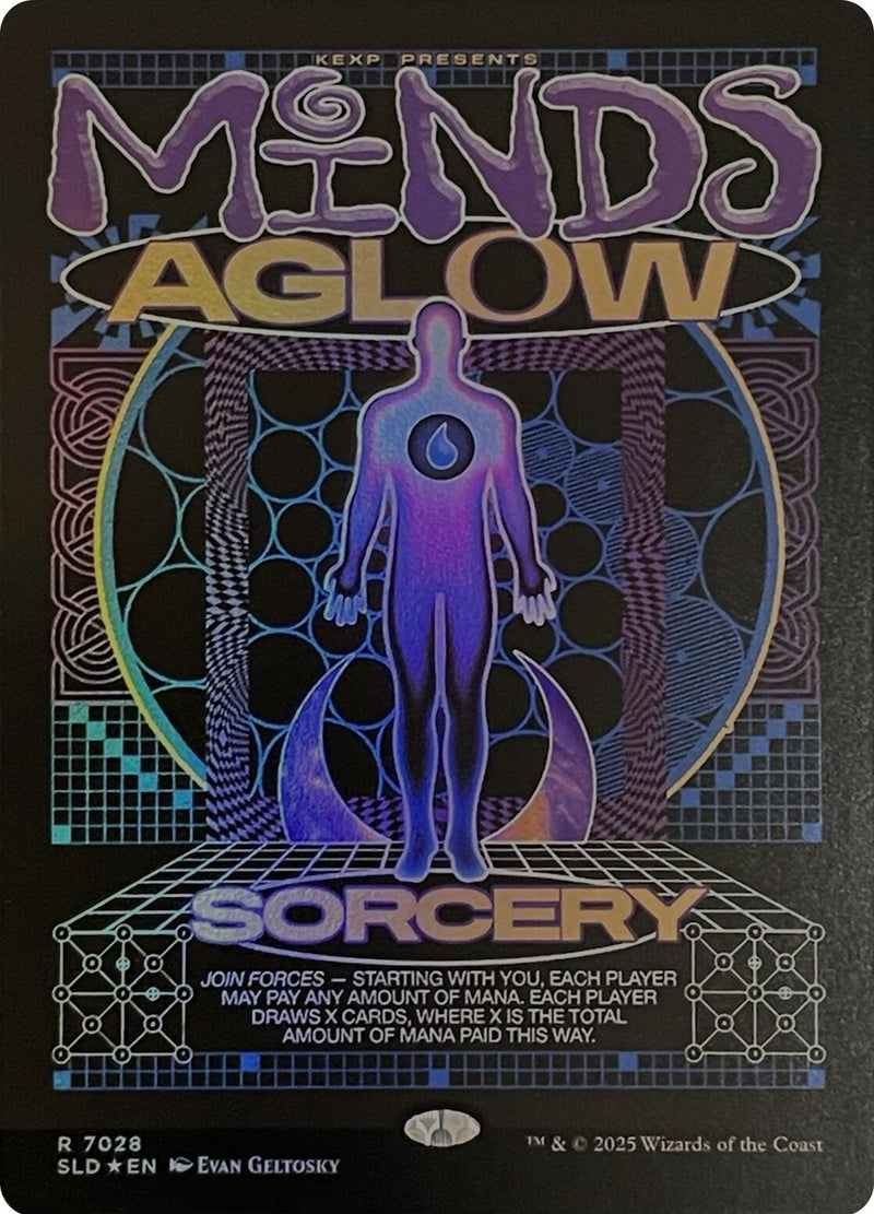 Image for Minds Aglow (Rainbow Foil) (7028) (Secret Lair Drop Series) - Magic: The Gathering