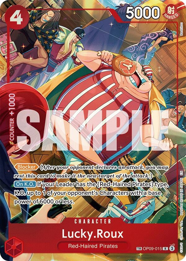 Image for Lucky.Roux (TR) (OP09-015) (A Fist of Divine Speed) - One Piece Card Game