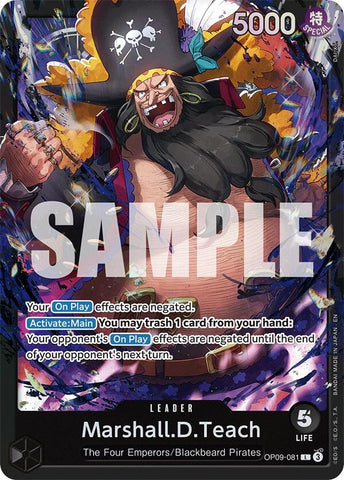 Marshall.D.Teach (OP09-081) (OP09-081) (Starter Deck 27: BLACK Marshall.D.Teach)