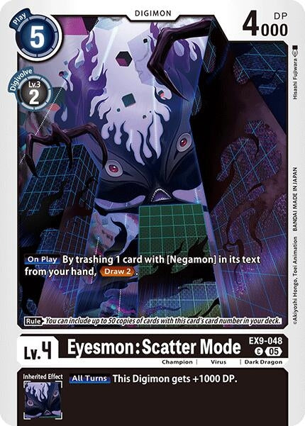 Image for Eyesmon: Scatter Mode (EX9-048 C) (Versus Monsters) (EX-09) - Digimon Card Game