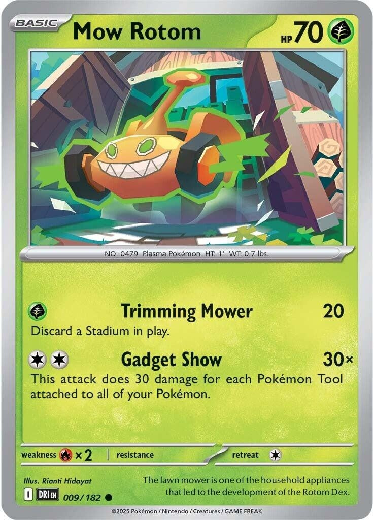 Image for Mow Rotom (009/182) (SV10: Destined Rivals) - Pokemon