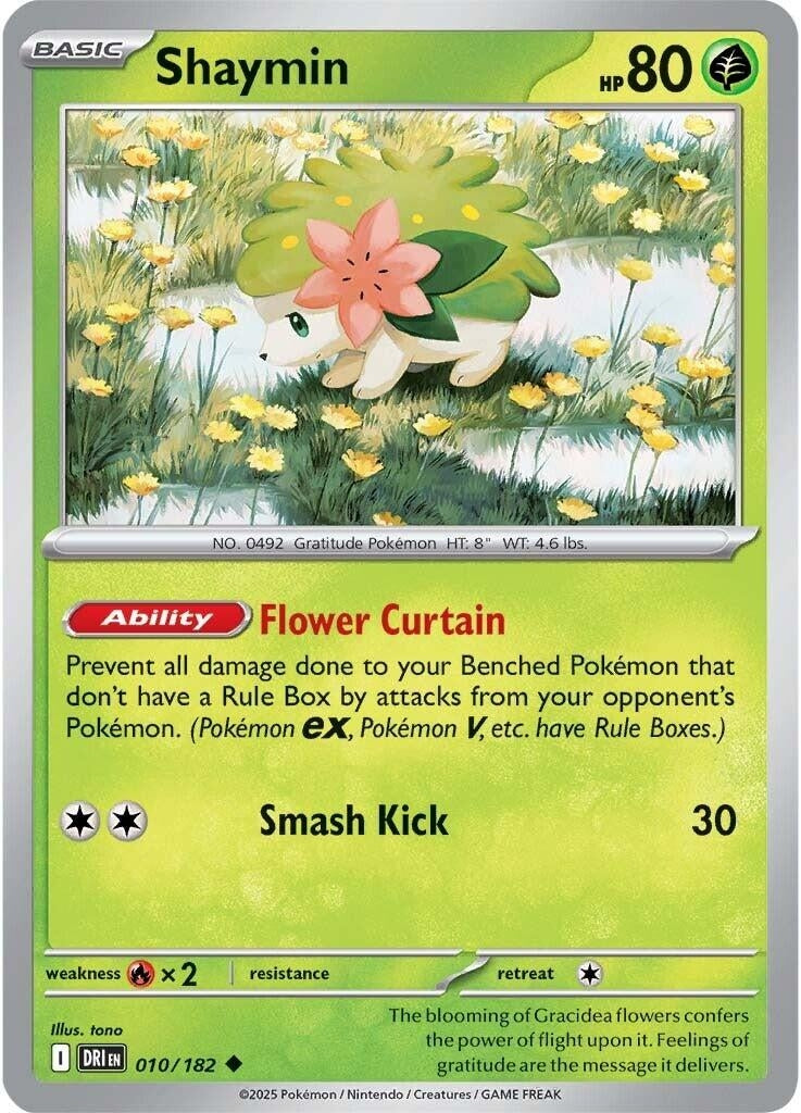 Image for Shaymin (010/182) (SV10: Destined Rivals) - Pokemon