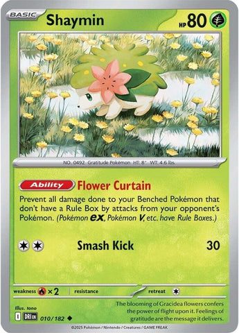 Image for Shaymin (010/182) (SV10: Destined Rivals) - Pokemon