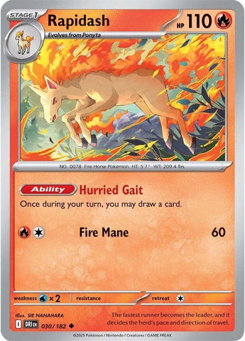 Image for Rapidash (030/182) (SV10: Destined Rivals) - Pokemon