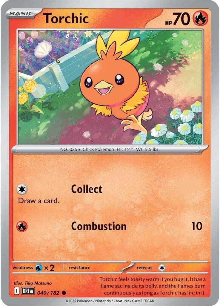 Image for Torchic (040/182) (SV10: Destined Rivals) - Pokemon