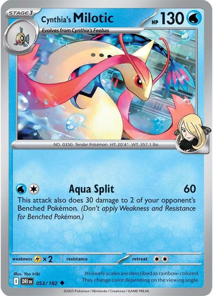 Image for Cynthia's Milotic (053/182) (SV10: Destined Rivals) - Pokemon