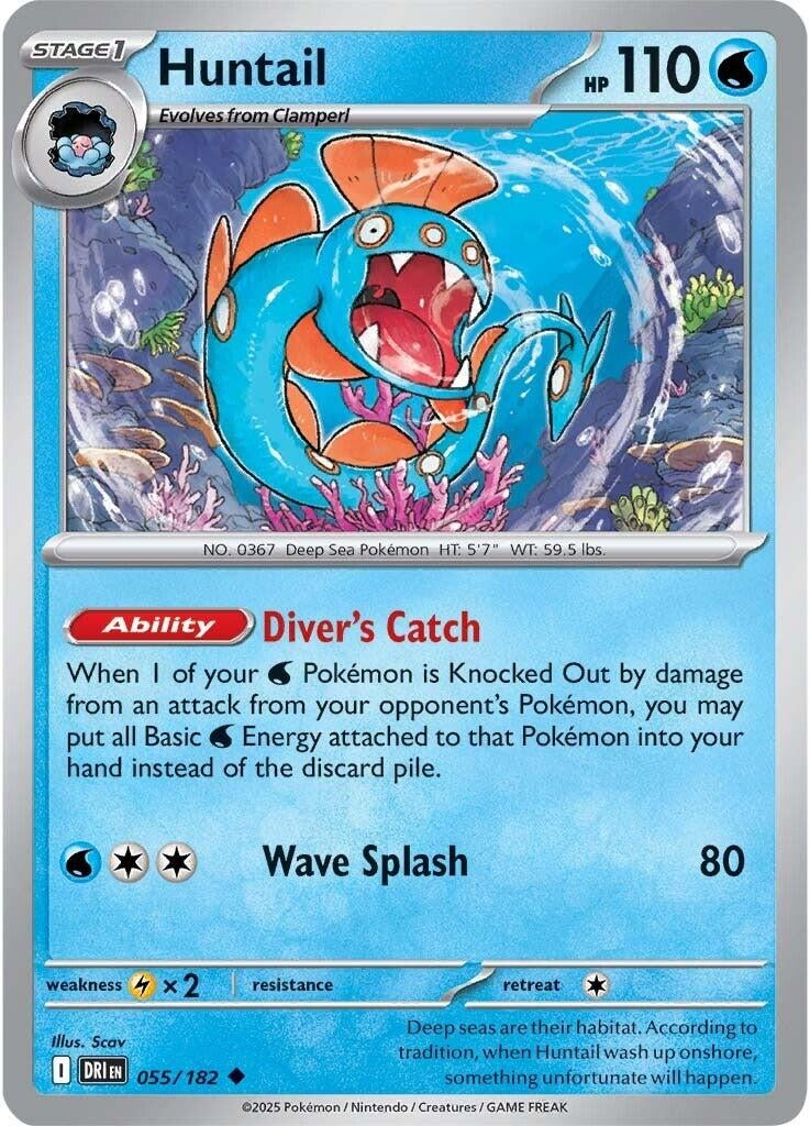 Image for Huntail (055/182) (SV10: Destined Rivals) - Pokemon