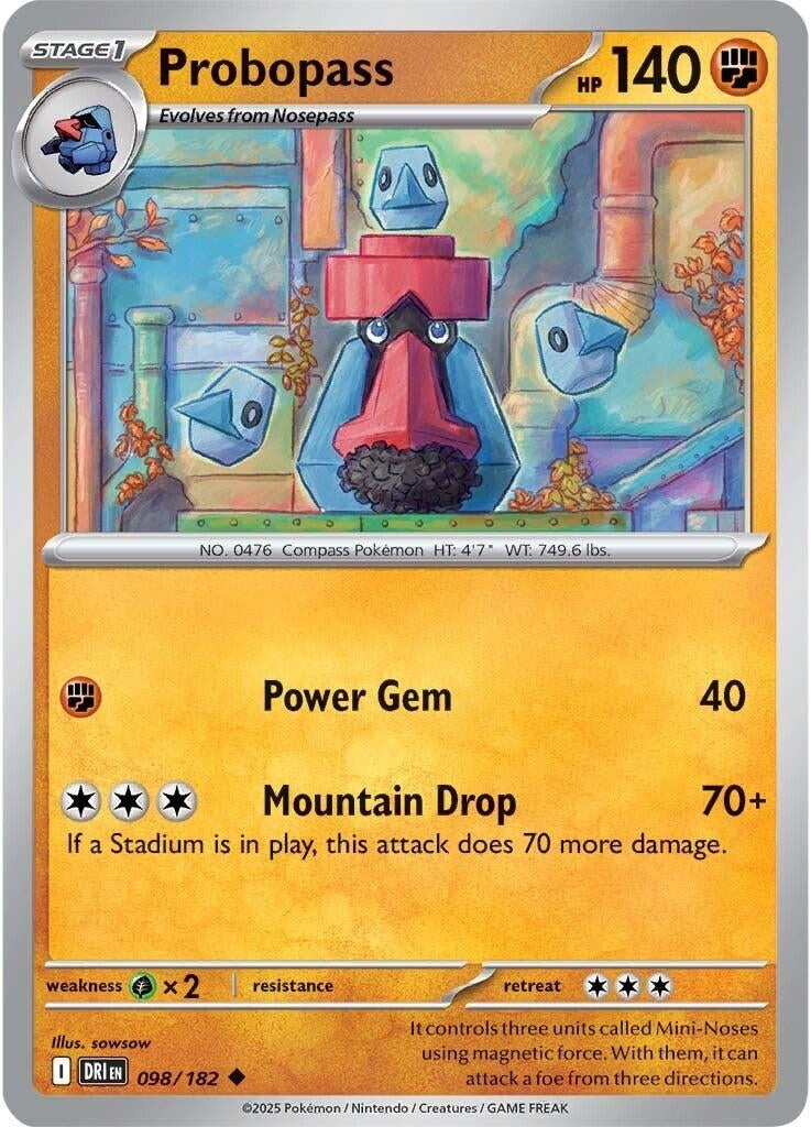 Image for Probopass (098/182) (SV10: Destined Rivals) - Pokemon