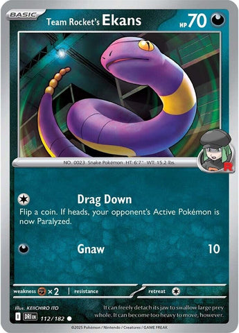Image for Team Rocket's Ekans (112/182) (SV10: Destined Rivals) - Pokemon
