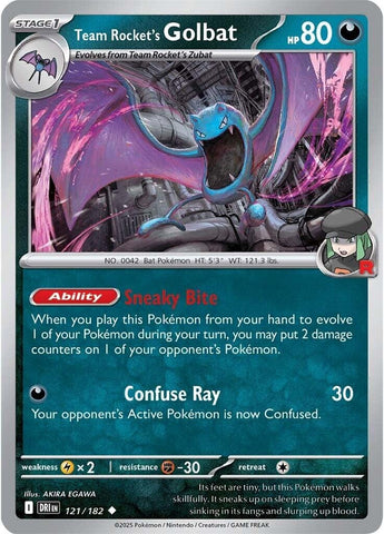 Image for Team Rocket's Golbat (121/182) (SV10: Destined Rivals) - Pokemon
