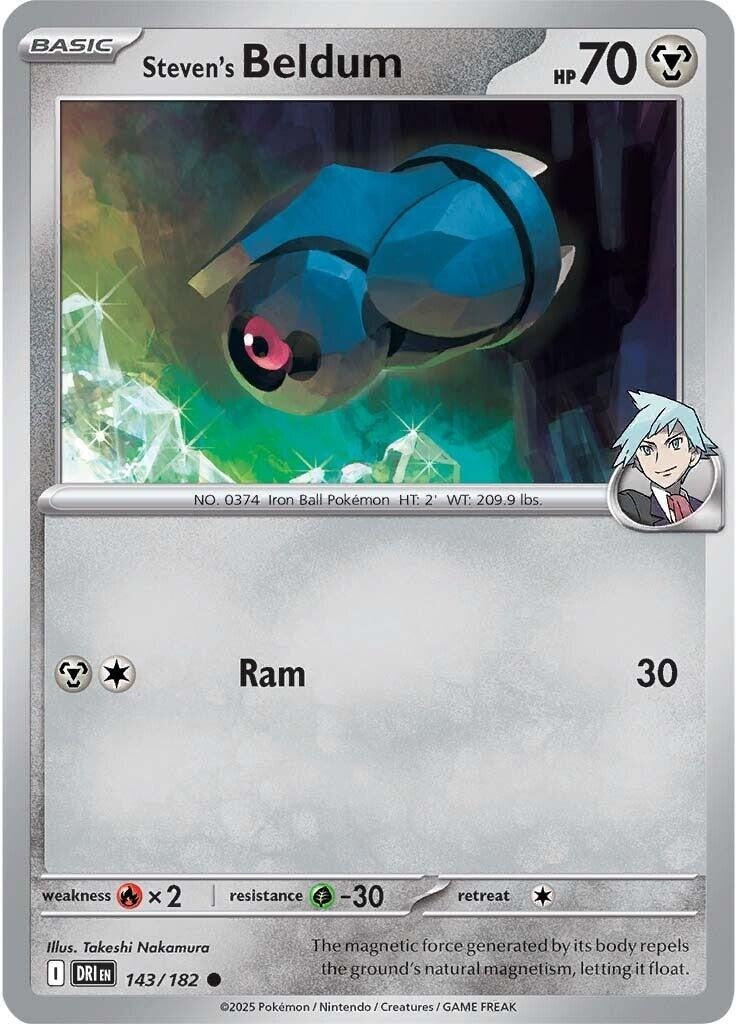 Image for Steven's Beldum (143/182) (SV10: Destined Rivals) - Pokemon