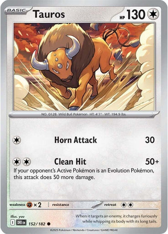 Image for Tauros (152/182) (SV10: Destined Rivals) - Pokemon