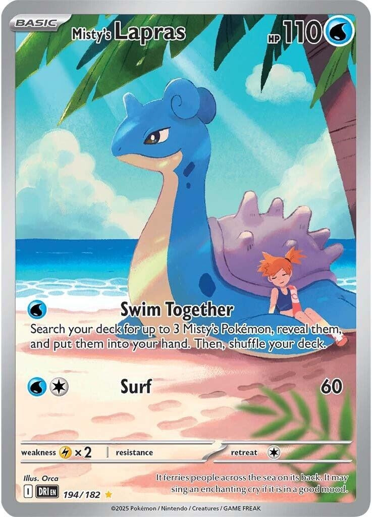 Image for Misty's Lapras (194/182) (SV10: Destined Rivals) - Pokemon