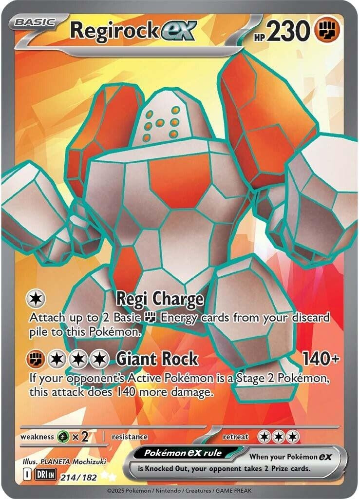 Image for Regirock ex (214/182) (SV10: Destined Rivals) - Pokemon